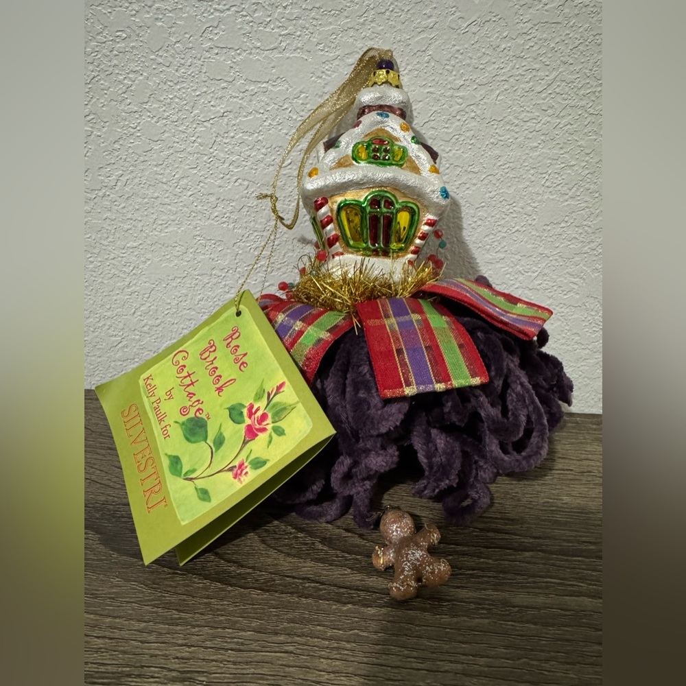 Vintage Rose  Brook Cottage by Kelly Paulk for Silvestri  Gingerbread House.